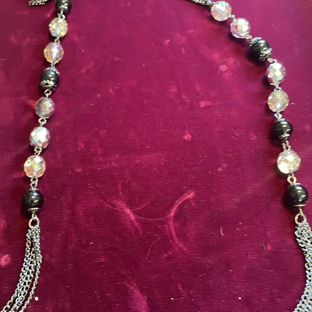 Elegant forever shimmer beat it‎ Long necklace